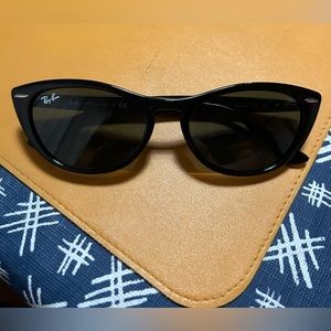 Ray-Ban Black Nina Cat Eye Never Worn New